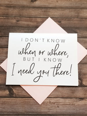 WHEN OR WHERE