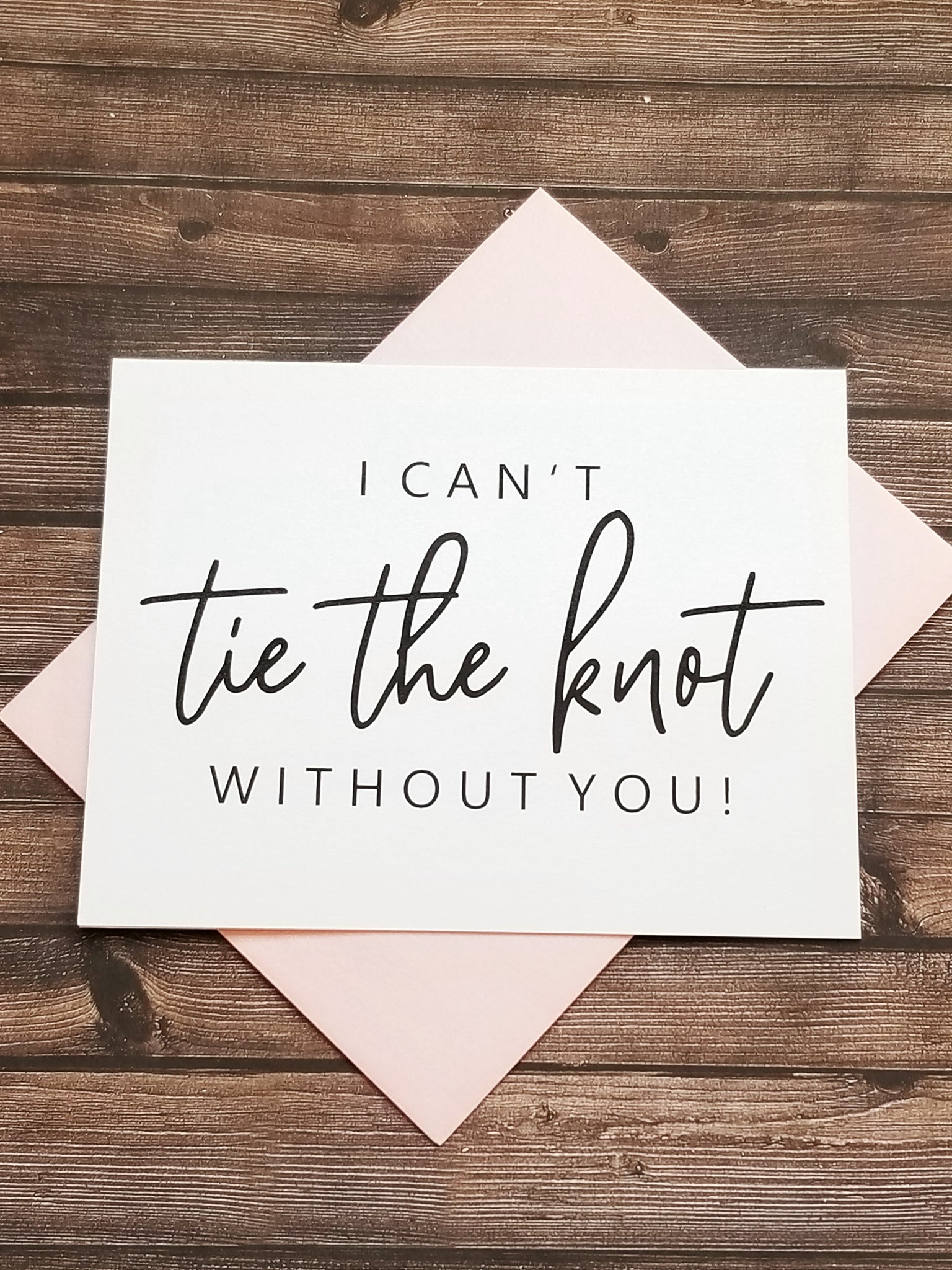 I CANT TIE THE KNOT