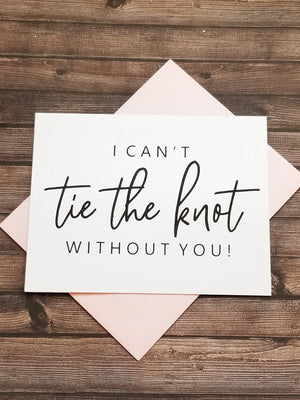 I CANT TIE THE KNOT