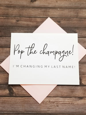 POP THE CHAMPAGE