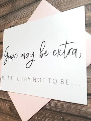 GUAC MAY BE EXTRA