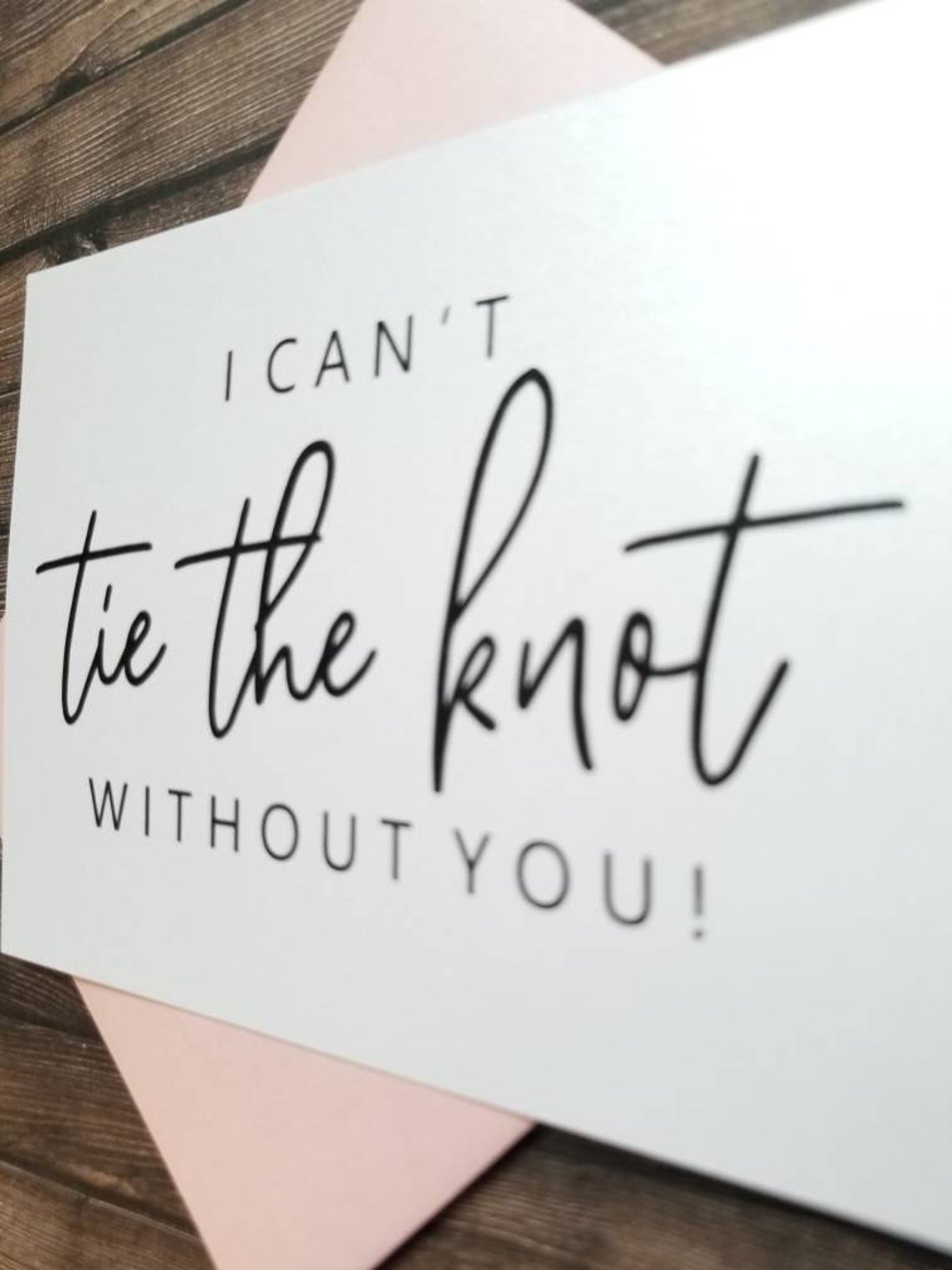 I CANT TIE THE KNOT