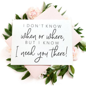 WHEN OR WHERE