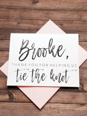 Thank You For Helping Us Tie The Knot