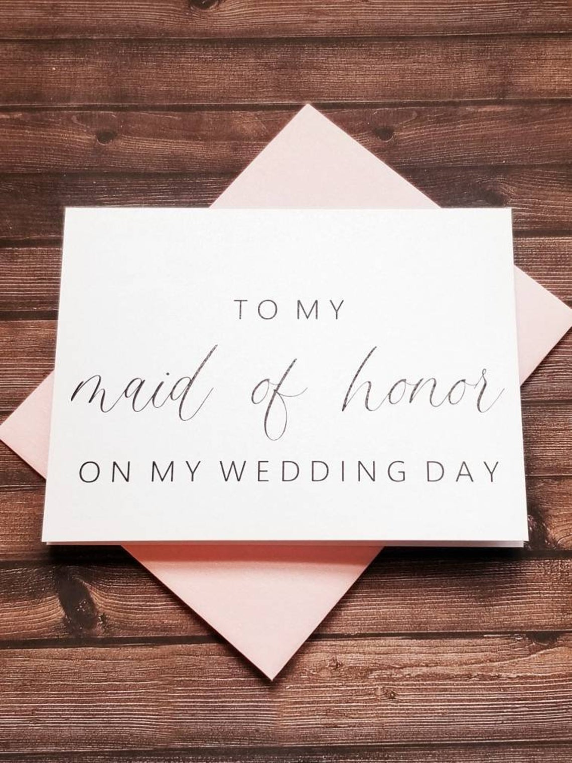 To My Maid Of Honor