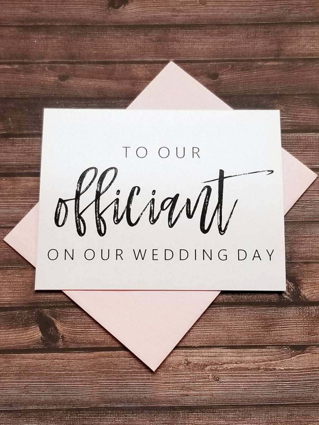 To Our Officiant