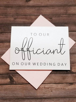 To Our Officiant