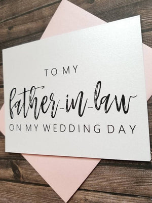 To My Father-In-Law