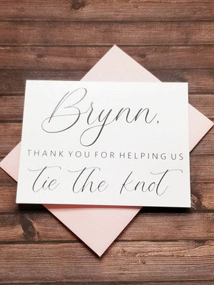 Thank You For Helping Us Tie The Knot