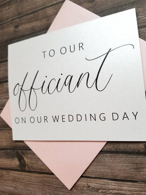 To Our Officiant