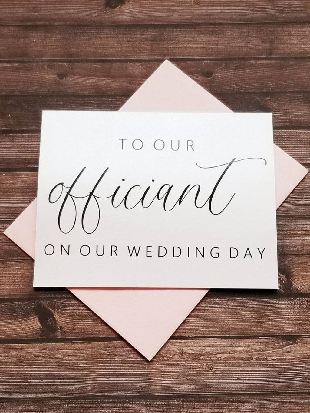 To Our Officiant