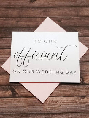 To Our Officiant