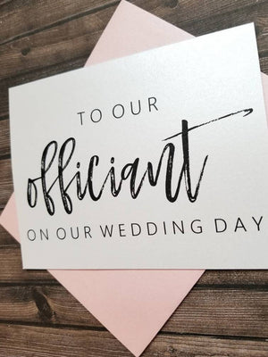 To Our Officiant