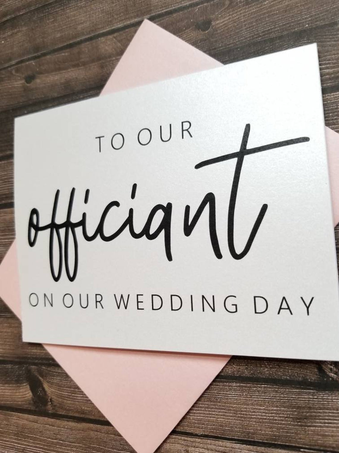 To Our Officiant