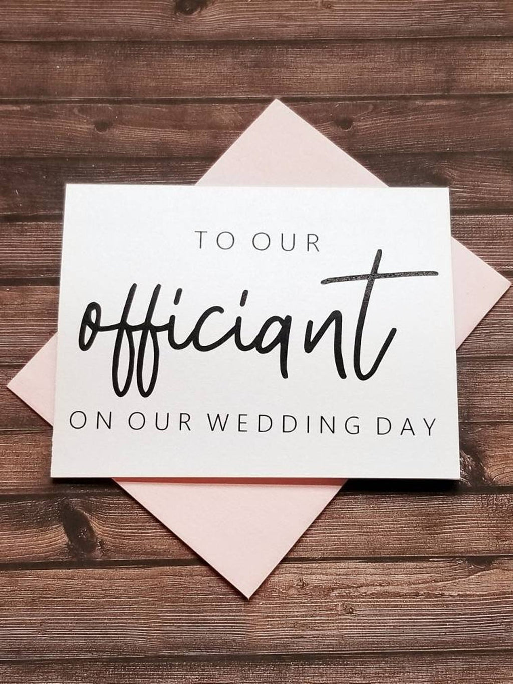 To Our Officiant