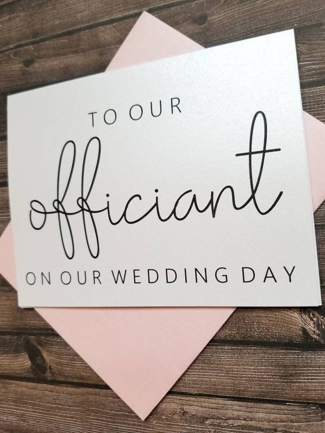To Our Officiant
