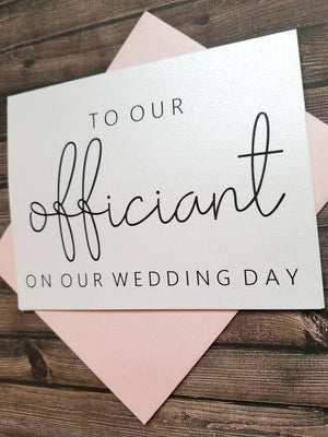 To Our Officiant