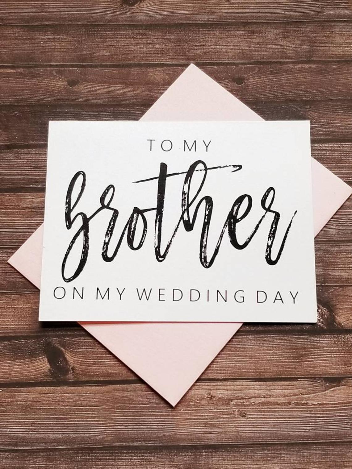 To My Brother