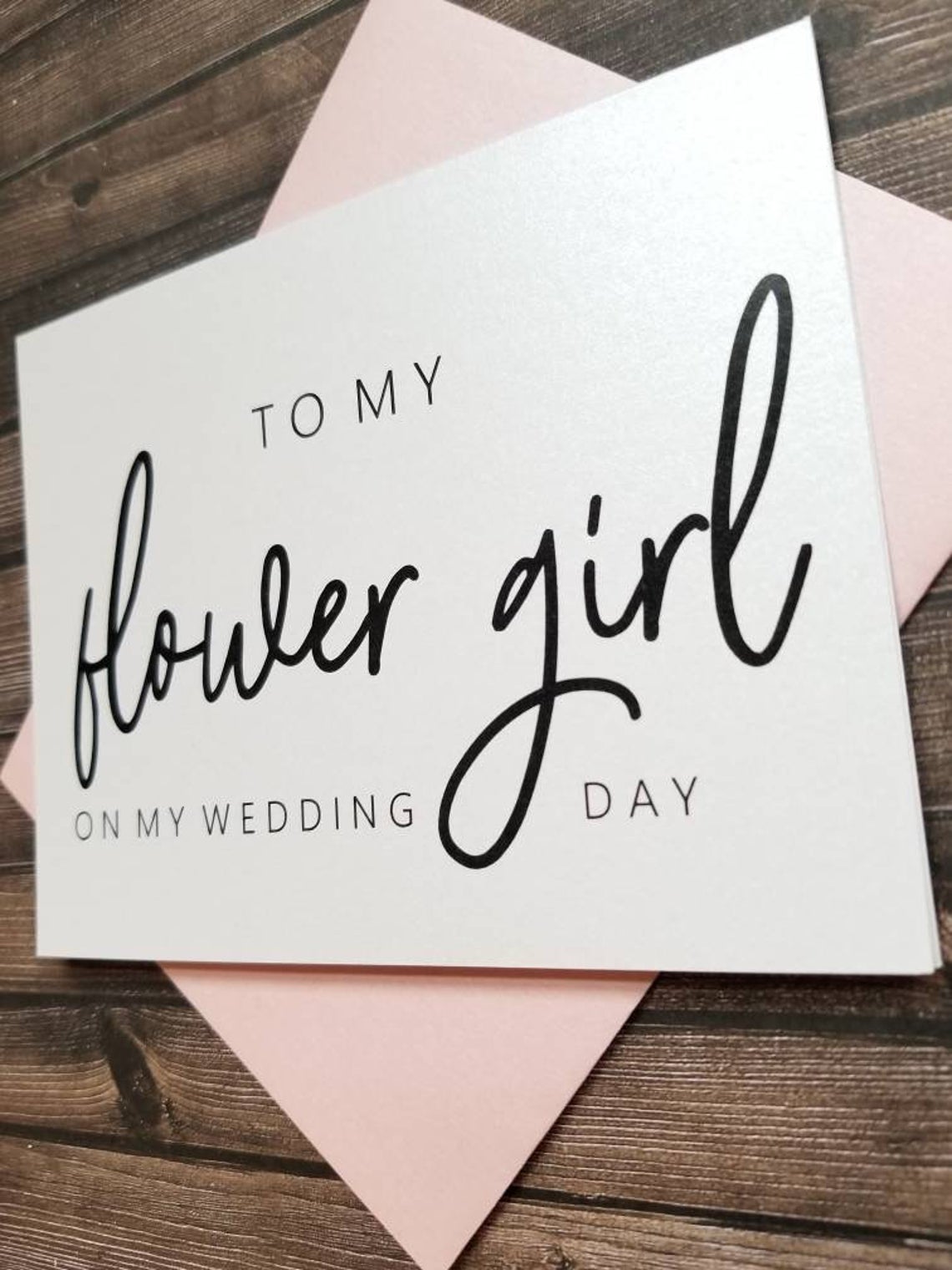 To My Flower Girl