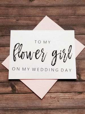 To My Flower Girl