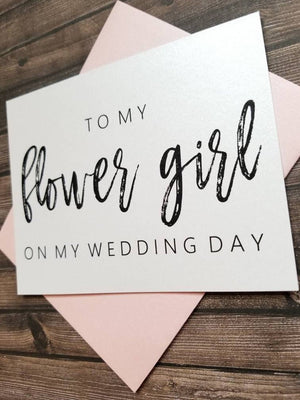 To My Flower Girl