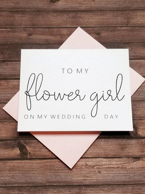 To My Flower Girl