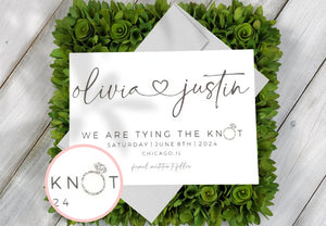 SAVE THE DATE-WE ARE TYING THE KNOT