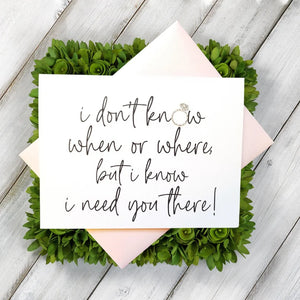 WHEN OR WHERE